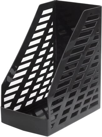 Лоток вертикальный BRAUBERG MAXI-plus,  для бумаг,  250x160x300,  пластик,  черный [237005]