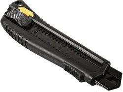 Нож HANSKONNER HK1076-08-03, 25мм, 1шт, черный
