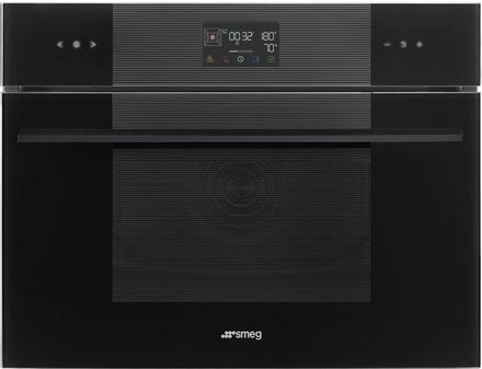 Духовой шкаф электрический SMEG Linea SO4102S3B3, 41л, дверца с 3 стеклами, черный