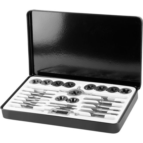 Набор метчиков и плашек AV STEEL AV-921209 в компл.:24 предмета жесткий кейс