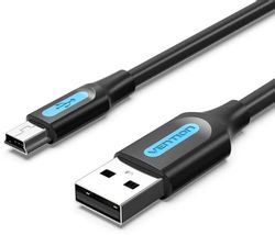 Изображение товара Кабель USB 2.0 VENTION COMBH 2м с мини USB B для гаджетов Изображение товара Кабель USB 2.0 VENTION COMBH 2м с мини USB B для гаджетов