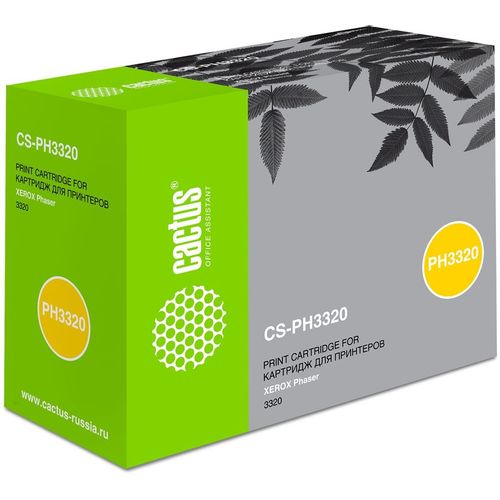 Картридж Cactus CS-PH3320, 106R02304, черный / CS-PH3320
