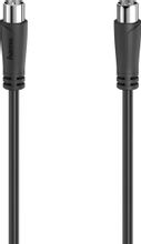 Кабель антенный HAMA H-205052, Coax (m) - Coax (f) , 75Ом, 1.5м, черный ...