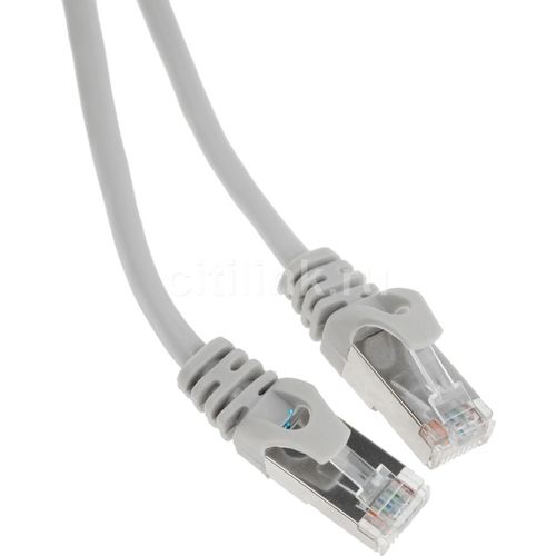 Патч-корд CABLEXPERT PP22-5m литой (molded), FTP, кат.5E, 5м, 4 пары, 26AWG, алюминий омедненный, многожильный, серый