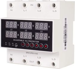 Реле напряжения RUCELF SRW-3F63-VAS, 380В