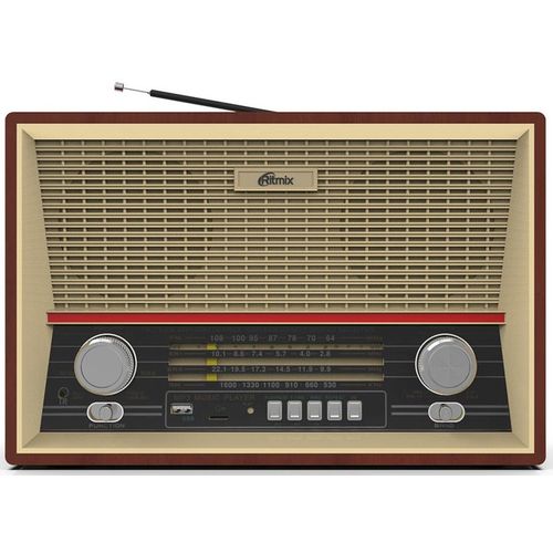 Радиоприемник Ritmix RPR-102, дерево коричневое