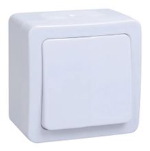 Выключатель IEK Гермес Plus 1-клавишный, установка открытая, IP54 ...