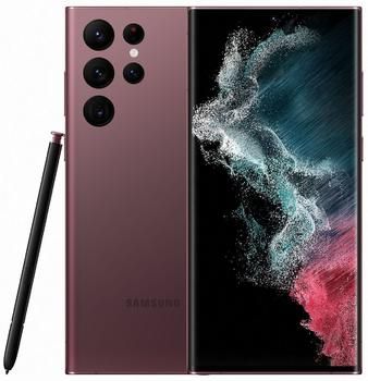 Смартфон Samsung Galaxy S22 Ultra 12/256Gb, SM-S908E, бургунди