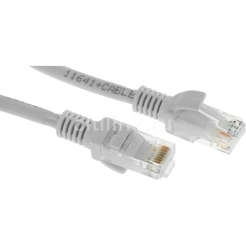 Патч-корд PREMIER PP31-1M-LSZH литой (molded), UTP, кат.5E, 1м, 4 пары, 24AWG, алюминий омедненный, многожильный, серый