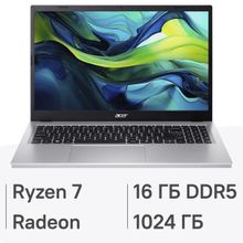 Изображение товара Ноутбук Acer Aspire Go AG15-41P-R4XX 15.6 IPS AMD Ryzen 7 16GB SSD WIN без ОС