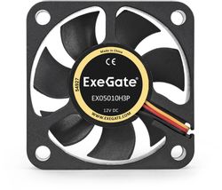 Вентилятор EXEGATE EX253943RUS 50мм, 3-pin, черный