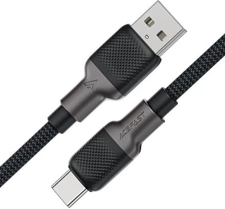 Кабель ACEFAST C10-04,  USB Type-C (m) -  USB (m),  1.2м,  3A,  черный [af-c10-04-bk]