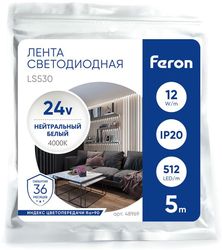 Светодиодная лента FERON LS530, 12Вт, 5м