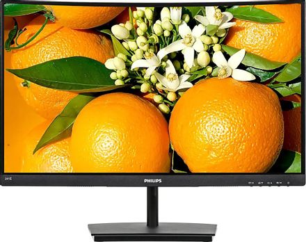 23.6" Монитор Philips 241E1SCA(00/01), 1920x1080, VA, 75Гц, 1хHDMI, изогнутый, черный