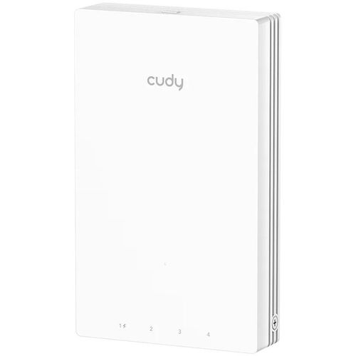 Точка доступа CUDY AP1300 Wall, AC1300, 2.4/5ГГц, 4xRJ45, белый