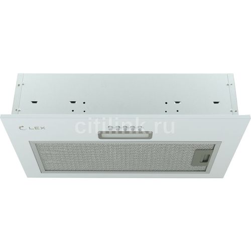 Встраиваемая вытяжка LEX GS Bloc LIGHT 600, управление кнопочное, белый [chti000329]