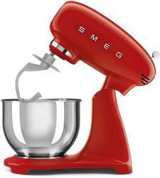 Миксер планетарный SMEG SMF03RDEU, 800Вт, красный/серебристый