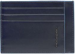 Чехол для кредитных карт Piquadro Blue Square PP2762B2R/BLU2, кожа натуральная, синий