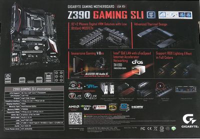 GIGABYTE Z390 GAMING SLI LGA