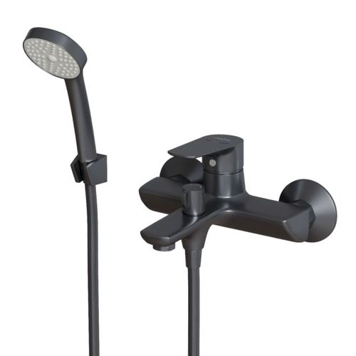 Смеситель для ванны MIXLINE Стандарт А 556604, черный [МЛ14-01 ГРАФИТ/ML14-01GR]