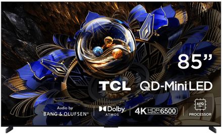 85" Телевизор TCL 85X11K QD-Mini LED QLED, 4K Ultra HD, СМАРТ ТВ, Google TV, черный