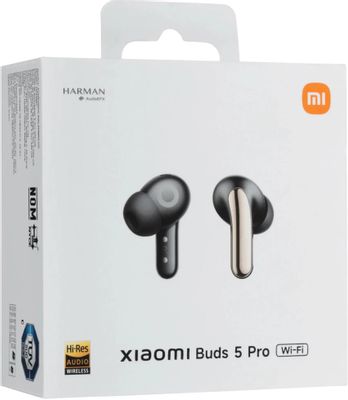Наушники Xiaomi Buds 5 Pro WiFi-Black, Bluetooth/Wi-Fi