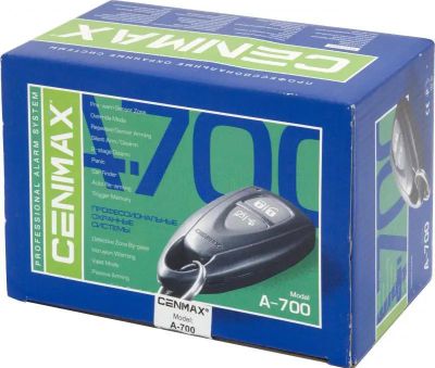 Характеристики Автосигнализация Cenmax A-700 (582431) смотреть в СИТИЛИНК