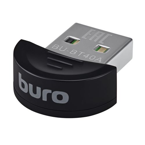Bluetooth адаптер Buro BU-BT40A BT 4.0+EDR class 1.5, USB, 20м, черный