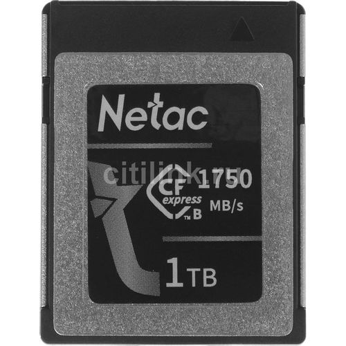 Карта памяти CFexpress NETAC CF2000 1024 ГБ, 1780 МБ/с, NT02CF2000-001T-S, 1 шт., без адаптера
