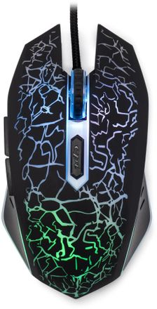 Мышь проводная Oklick 896G, игровая, оптическая, USB, 12800dpi, черный [1431690]