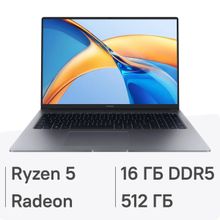 Изображение товара Ноутбук Honor MagicBook X16 2024 с процессором AMD Ryzen 5 и 16 ГБ ОЗУ