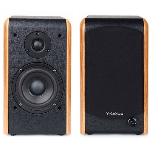 Колонки Bluetooth Microlab B77BT, 2.0, светло-коричневый/ черный
