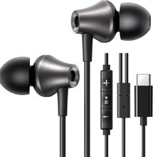 Изображение товара Наушники UGREEN EP105, USB Type-C, внутриканальные, черный [35754]