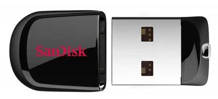 Флешка USB Sandisk Cruzer Fit 16ГБ, USB2.0, черный [sdcz33-016g-b35]