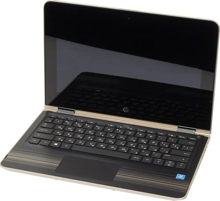 Ноутбук-трансформер HP Pavilion x360 11-u008ur 11.6", Intel Pentium N3710 1.6ГГц, 4-ядерный, 4ГБ DDR3L, 500ГБ,  Intel HD Graphics  405, Windows 10 Home, золотистый [y5k45ea]