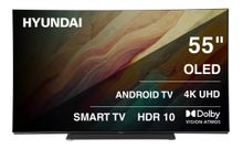55" Телевизор Hyundai H-LED55OBU7700, OLED, 4K Ultra HD, черный, СМАРТ ТВ, Android TV