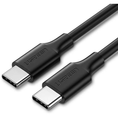 Кабель UGREEN US286, USB Type-C (m) — USB Type-C (m), 1м, 3A, черный [50997]