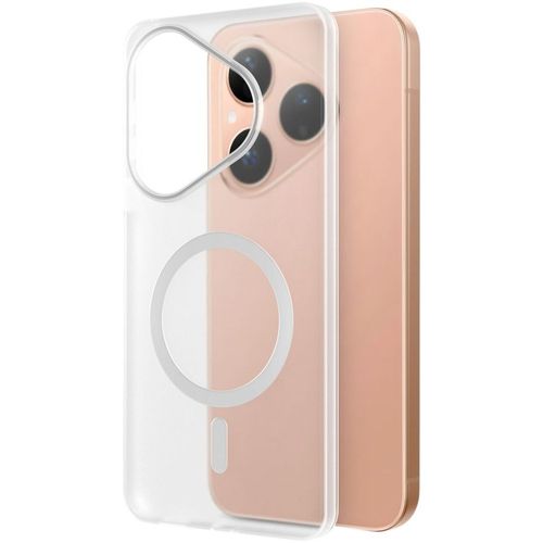 Чехол (клип-кейс) BORASCO Ice Magnet Case, для Huawei Pura 80, прозрачный [76363]