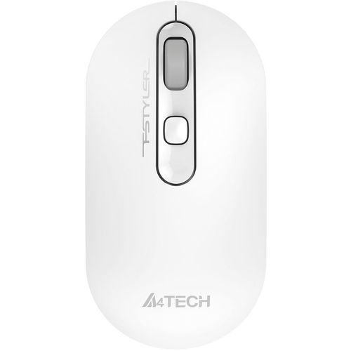 Мышь беспроводная A4TECH Fstyler FG20S, радио, оптическая, USB, 2000dpi, белый и серый [fg20s usb white]
