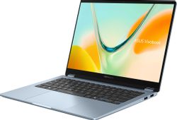 Ноутбук ASUS VivoBook S14 Flip TP5408QA-U2087W, 14", трансформер, OLED, Qualcomm Snapdragon X X1-26-100, 8-ядерный, 16ГБ LPDDR5x, 512ГБ SSD, Qualcomm Adreno, голубой