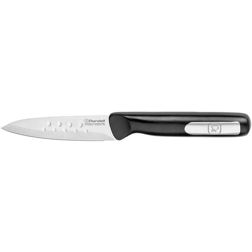 Нож кухонный Rondell Bayoneta RD-1573, универсальный, для овощей, 90мм, заточка прямая, стальной, черный 6 шт./кор.