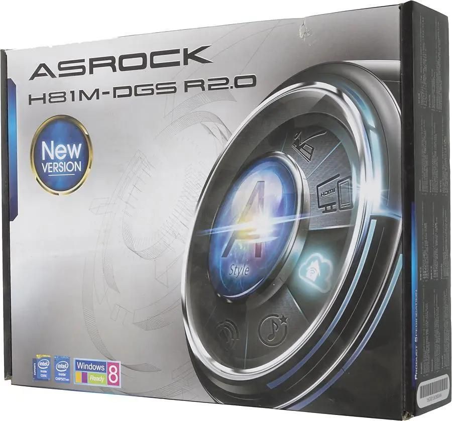 ASRock H81M DGS R2.0 LGA 1150 Intel H81 mATX Ret 877230