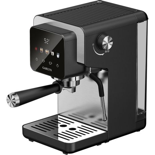 Кофеварка GARLYN L40, рожковая, серебристый /черный