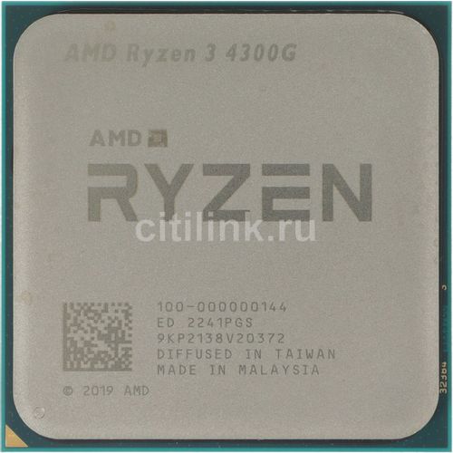 Процессор AMD Ryzen 3 4300G, 3.8ГГц, 4 ядра, AM4, OEM [100-000000144]