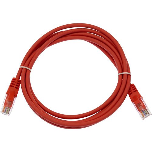 Патч-корд SUPRLAN 10-0154, вилка RJ-45, вилка RJ-45, кат.5E, LSZH, 3м, красный