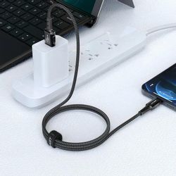 Кабель ACEFAST C1-02, Lightning (m) - USB (m), 1.2м, черный