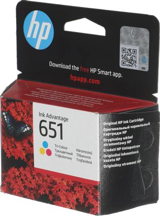 Картридж HP 651, многоцветный / C2P11AE