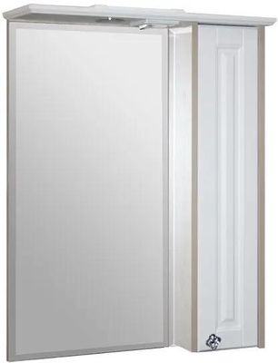 Шкаф MIXLINE Версаль 62,  с зеркалом,  подвесной,  650х800х166 мм,  белый дерево [534184]
