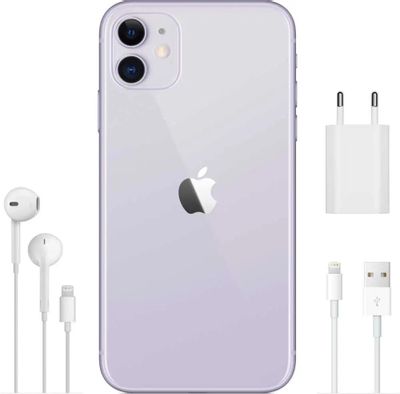 Смартфон Apple iPhone 11 64Gb, MWLX2RU/A, фиолетовый – купить в