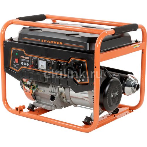 Бензиновый генератор CARVER PPG-6500 Builder, 220/12, 5.5кВт [01.020.00019] CARVER